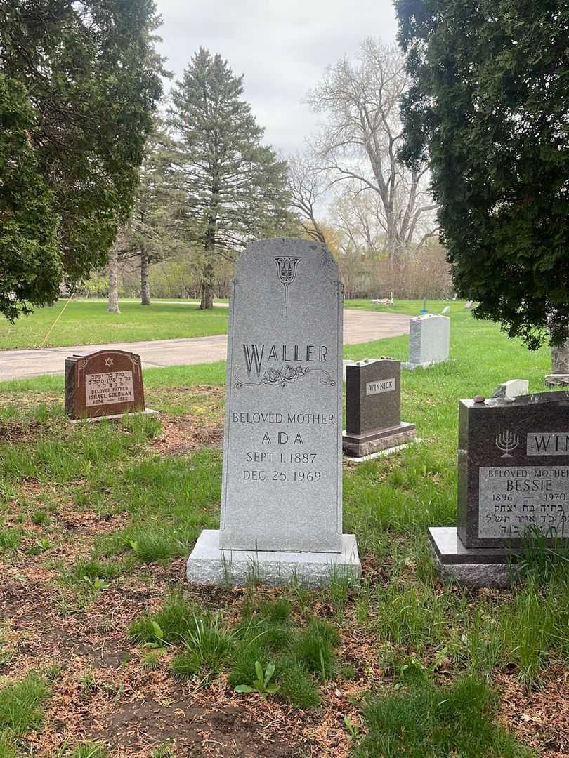 Ada Waller's grave. Photo 2