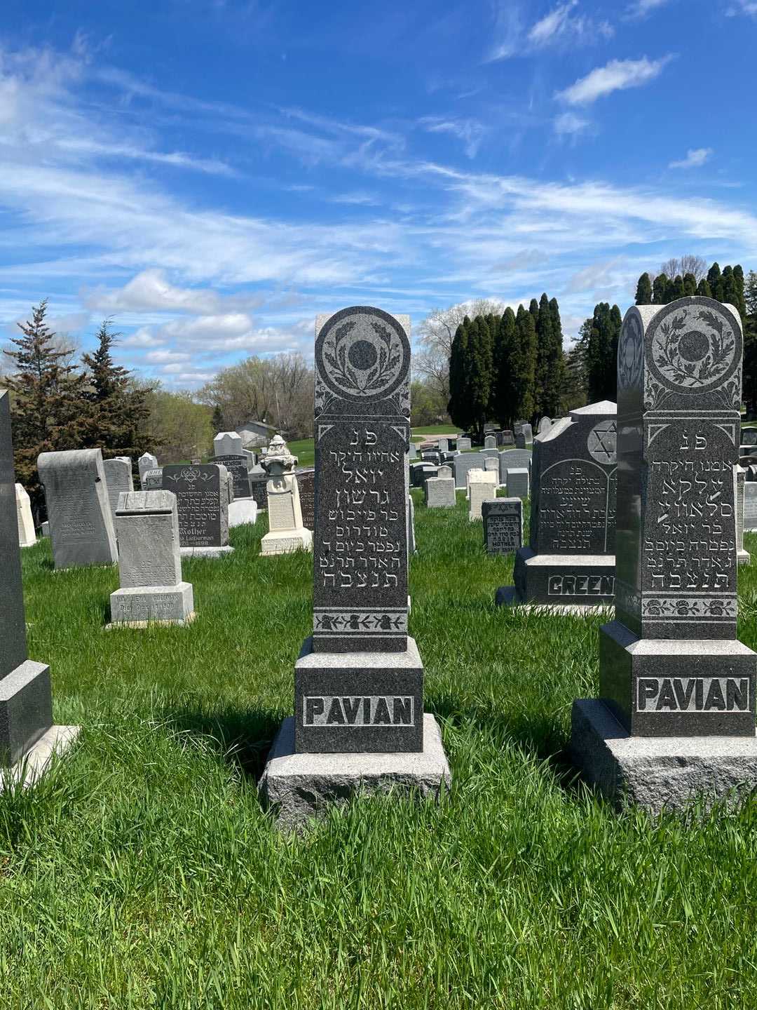 Joseph G. Pavian's grave. Photo 2