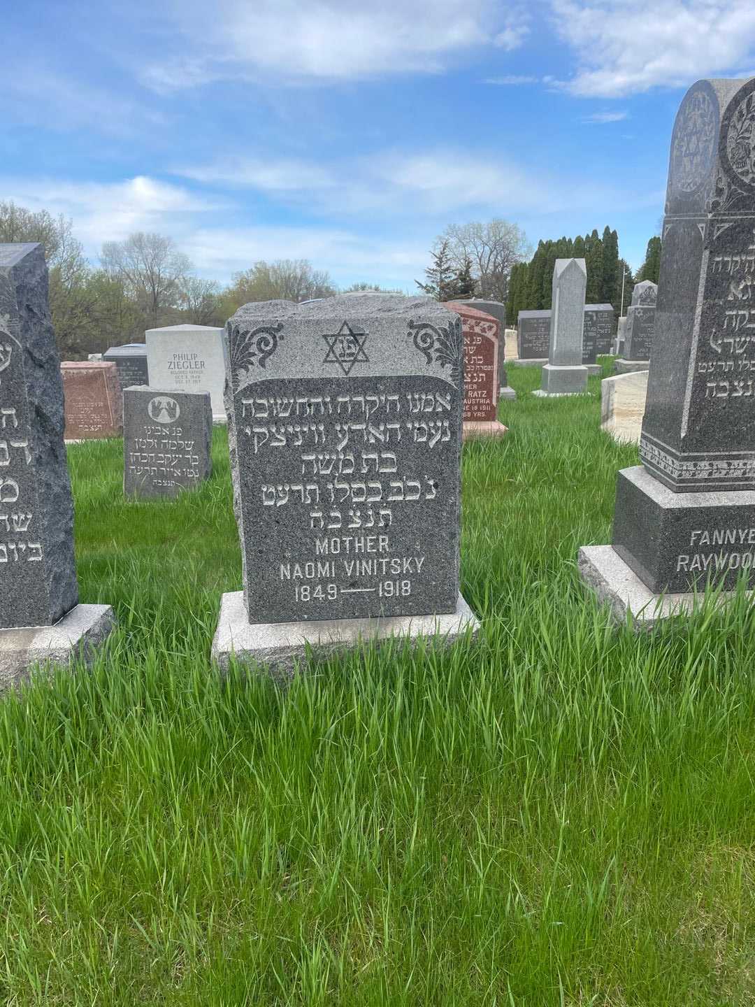 Naomi Vinitsky's grave. Photo 2